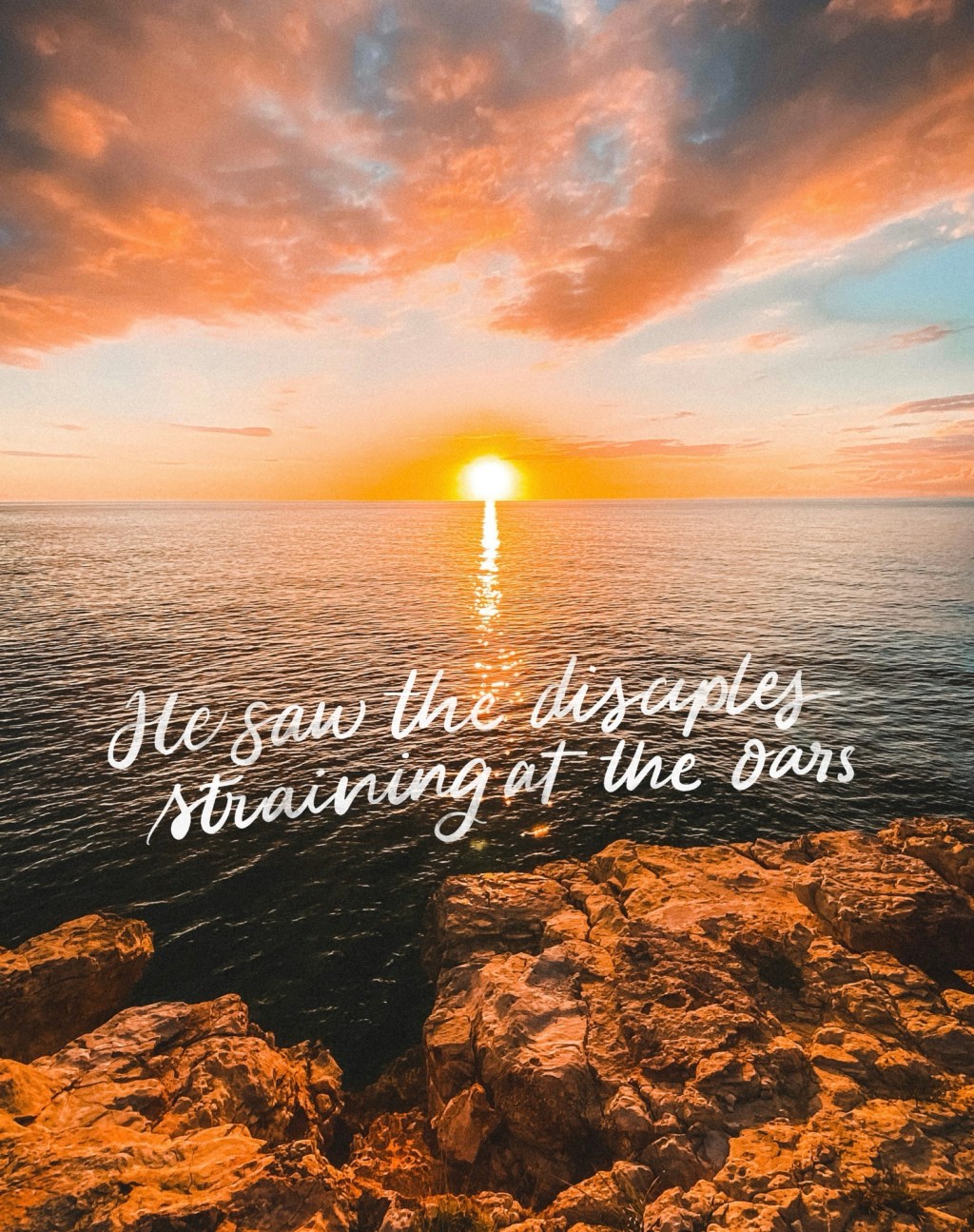 Jesus Sees You Straining at the&nbsp;Oars